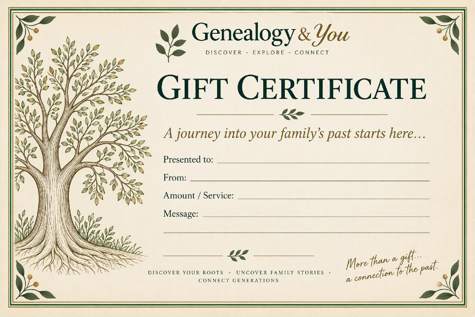 Christmas gift certificate design